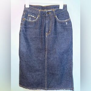 Blue Denim Skirt